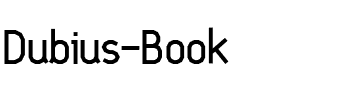Dubius Book Regular.otf