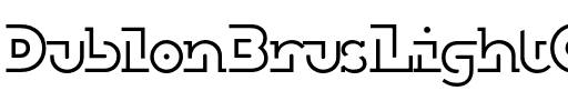 DublonBrusLightC Regular.otf