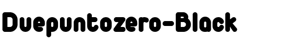 Duepuntozero Black Regular.ttf