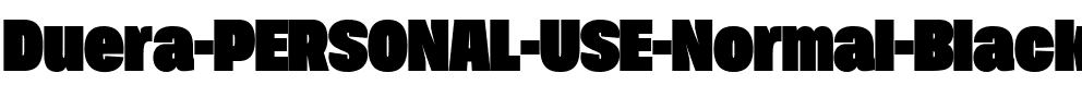 Duera PERSONAL USE Normal Black.ttf