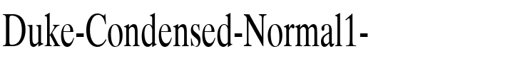 Duke-Condensed Normal.ttf