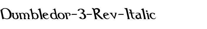 Dumbledor 3 Rev Italic Regular.ttf
