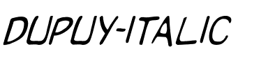 Dupuy Italic Italic.ttf