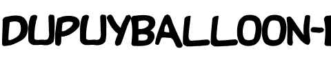 DupuyBALloon-Bo Regular.ttf
