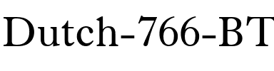 Dutch766 BT Roman.ttf