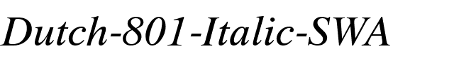 Dutch 801 SWA Italic.ttf