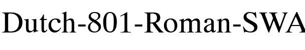 Dutch 801 SWA Roman.ttf