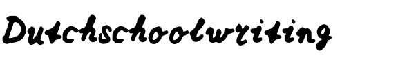 Dutchschoolwriting Medium.ttf