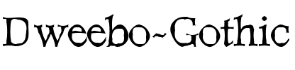 Dweebo Gothic Regular.ttf