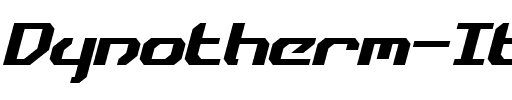 Dynotherm Italic.otf