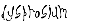 Dysprosium Regular.ttf