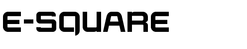 E-SQUARE Regular.otf