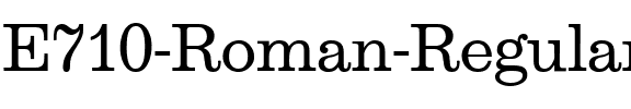 E710-Roman Regular.ttf