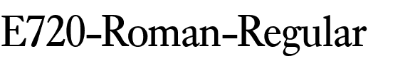 E720-Roman Regular.ttf