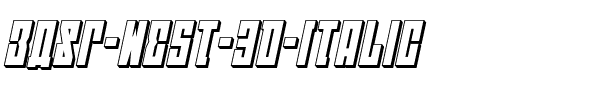 EAST-west 3D Italic Italic.ttf