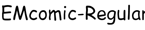 EMcomic-Regular Regular.ttf