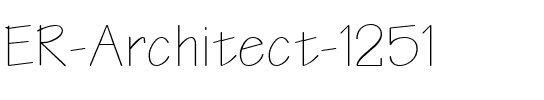 ER Architect 1251 Normal.ttf