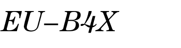 EU-B4X Regular.ttf