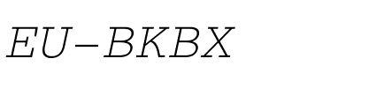 EU-BKBX Regular.ttf