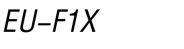 EU-F1X Regular.ttf