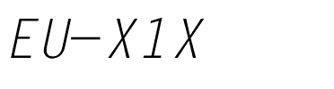 EU-X1X Regular.ttf