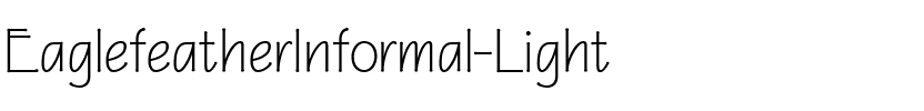 EaglefeatherInformal Light.ttf