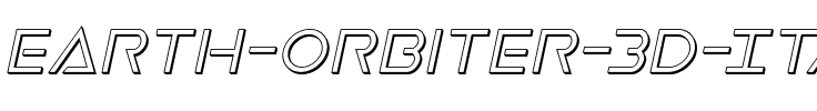 Earth Orbiter 3D Italic Italic.ttf