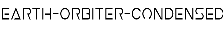 Earth Orbiter Condensed Condensed.ttf