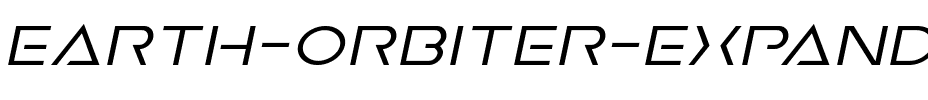 Earth Orbiter Expanded Italic Expanded Italic.ttf