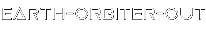 Earth Orbiter Outline Outline.ttf