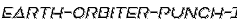 Earth Orbiter Punch Italic Italic.ttf