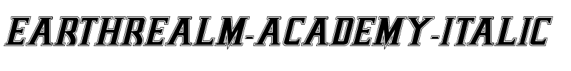 Earthrealm Academy Italic Italic.ttf
