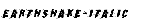 Earthshake Italic Italic.ttf