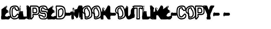 Eclipsed Moon  Outline.ttf