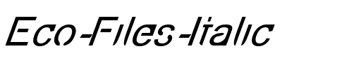Eco-Files Italic Italic.ttf