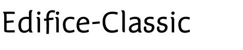Edifice Classic Regular.otf