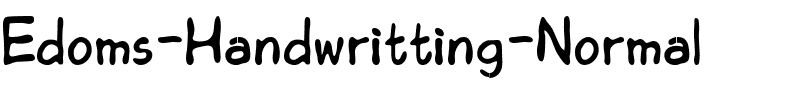 Edoms Handwritting Normal Regular.ttf