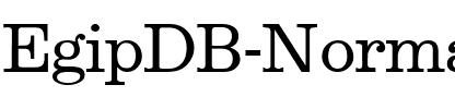 EgipDB Normal.ttf