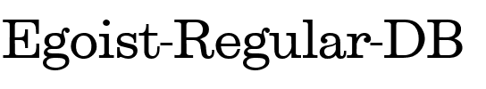 Egoist DB Regular.ttf