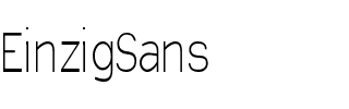 EinzigSans Regular.ttf