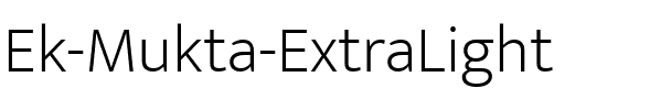 Ek Mukta ExtraLight.ttf