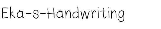 Eka’s Handwriting Medium.ttf