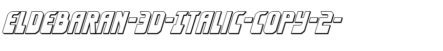 Eldebaran 3D Italic Italic.ttf