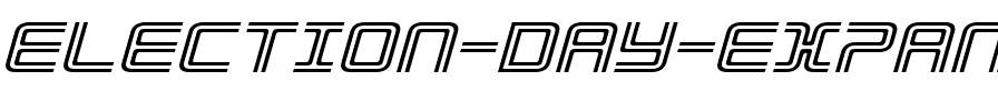 Election Day Expanded Italic Expanded Italic.ttf