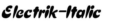 Electrik Italic Italic.ttf