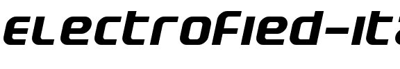 Electrofied Italic.ttf