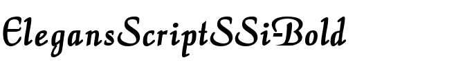 ElegansScriptSSi Bold.ttf