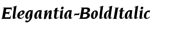 Elegantia-BoldItalic Regular.ttf