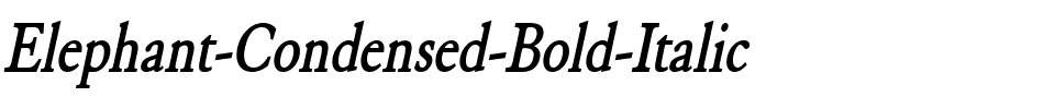 Elephant-Condensed Bold Italic.ttf