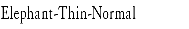Elephant Thin Normal.ttf